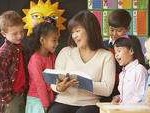 Teacher and Kids-as1108wrmlkng_100-Copyright free photo for teachers